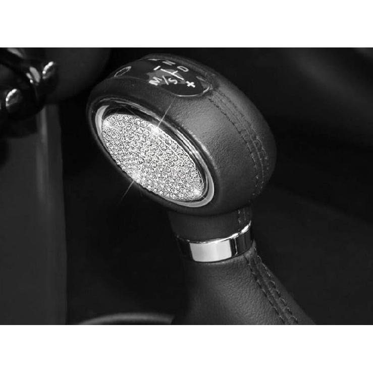 Блестящие аксессуары для салона автомобиля Декоративные наклейки на рычаг переключения передач Наклейки со стразами подходят для Mini F54 F55 F56 F60 Cooper Clubman Countryman Countryman 2015-2018