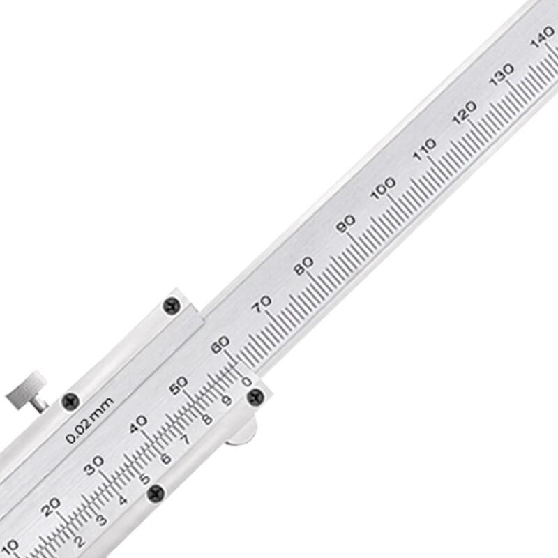Deli 150mm Mechanical Carbon Fiber Vernier Caliper