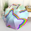 1 pièce Parapluie Pliant Automatique Chat Arc-en-ciel - Compact 8 baleines, Plastique et Fer Durables, Léger pour l'Extérieur Quotidien116