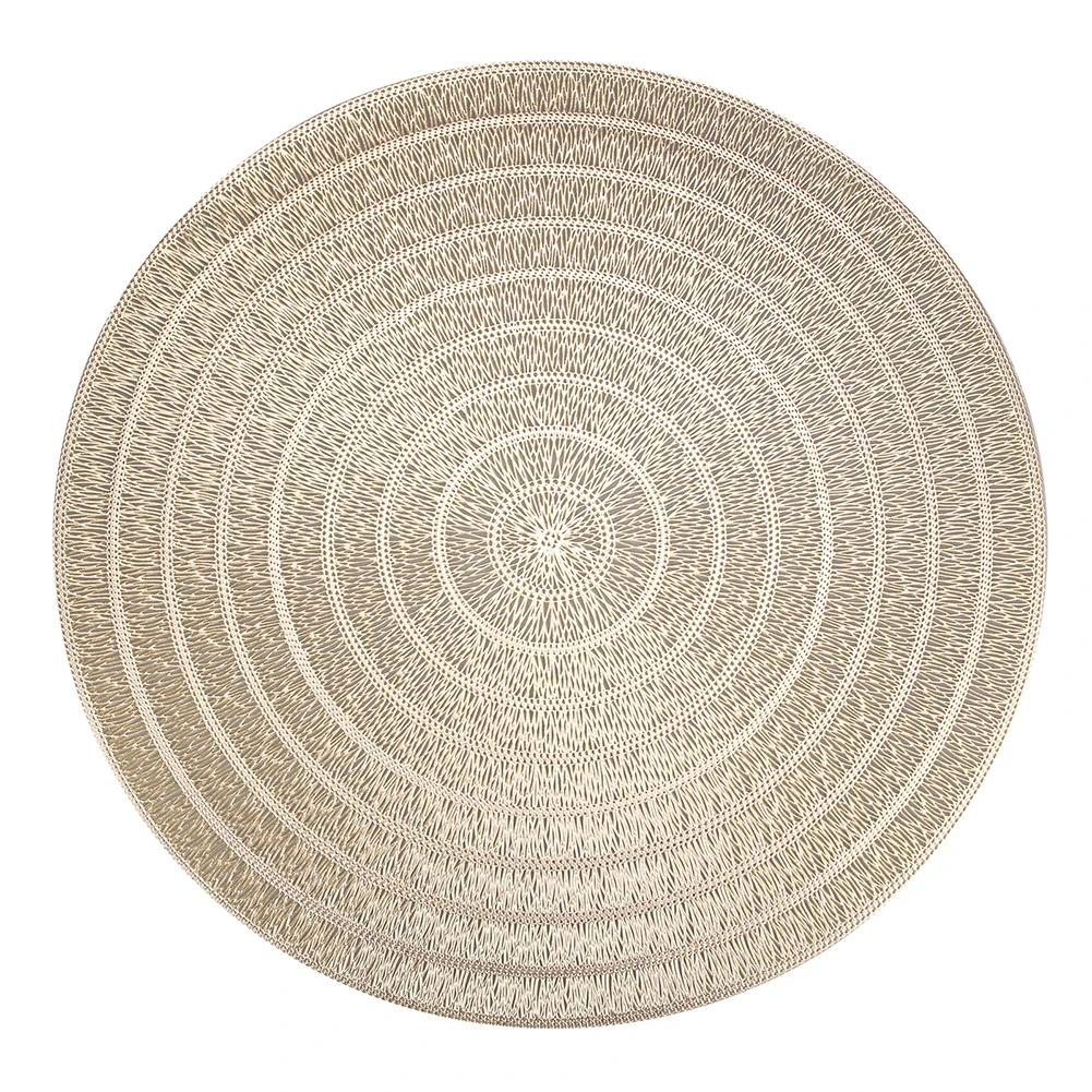 Runde geflochtene Platzsets 4er-Set Tischsets für Esstische Gewebte Waschbare Rutschfeste Platzsets