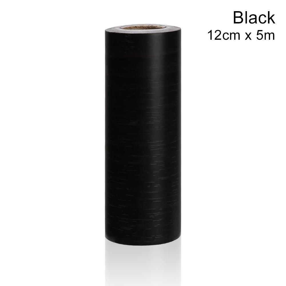 Self-adhesive PVC Waterproof Wood Waist Wallpaper Living Room Skirting Line Vinyl Decals Baseboard Wall Border Corner Stickers