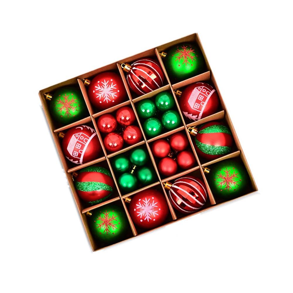 Kunststoffbemalte Kugel Weihnachtsbaumschmuck Bastelarbeiten Weihnachtsbaumschmuck Weihnachtsdekorationen zum Aufhängen