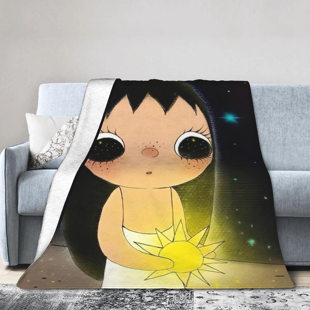 Yuy Manga Girl Пушистое одеяло Сяоюй Потрясающие пледы для дома El Sofa 150*125См Кусок ковра,