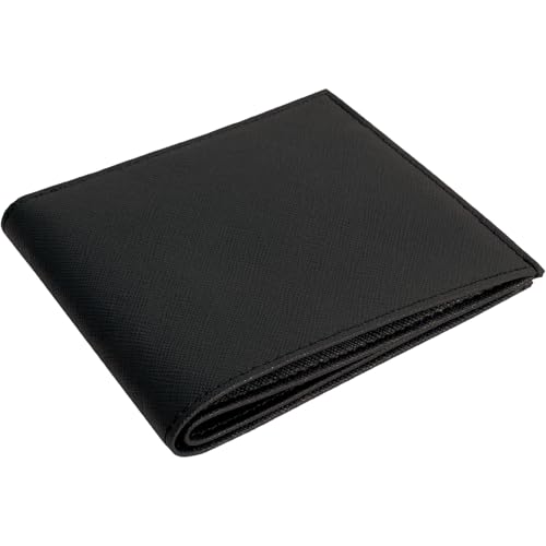 [Dom Teporna] Ultra Thin Bifold Wallet for Men, Thin Cowhide Leather, YKK Zipper, Simple Bill Purse, Coin Purse, Card Holder, Thin Wallet, Women's
