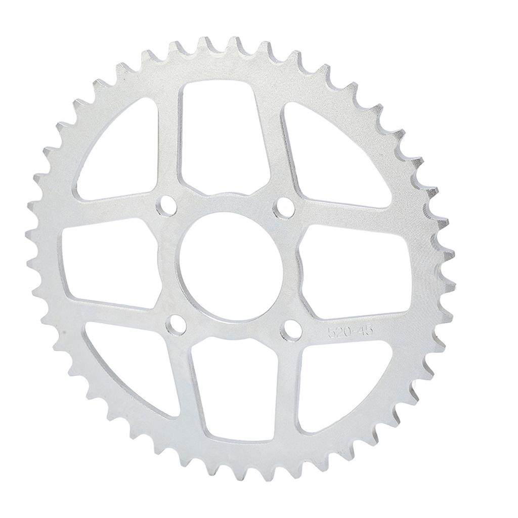 45T Steel Rear Back Sprocket Cog 520 Chain Sprockets For DIY Motorcycle ATV Karting Repair