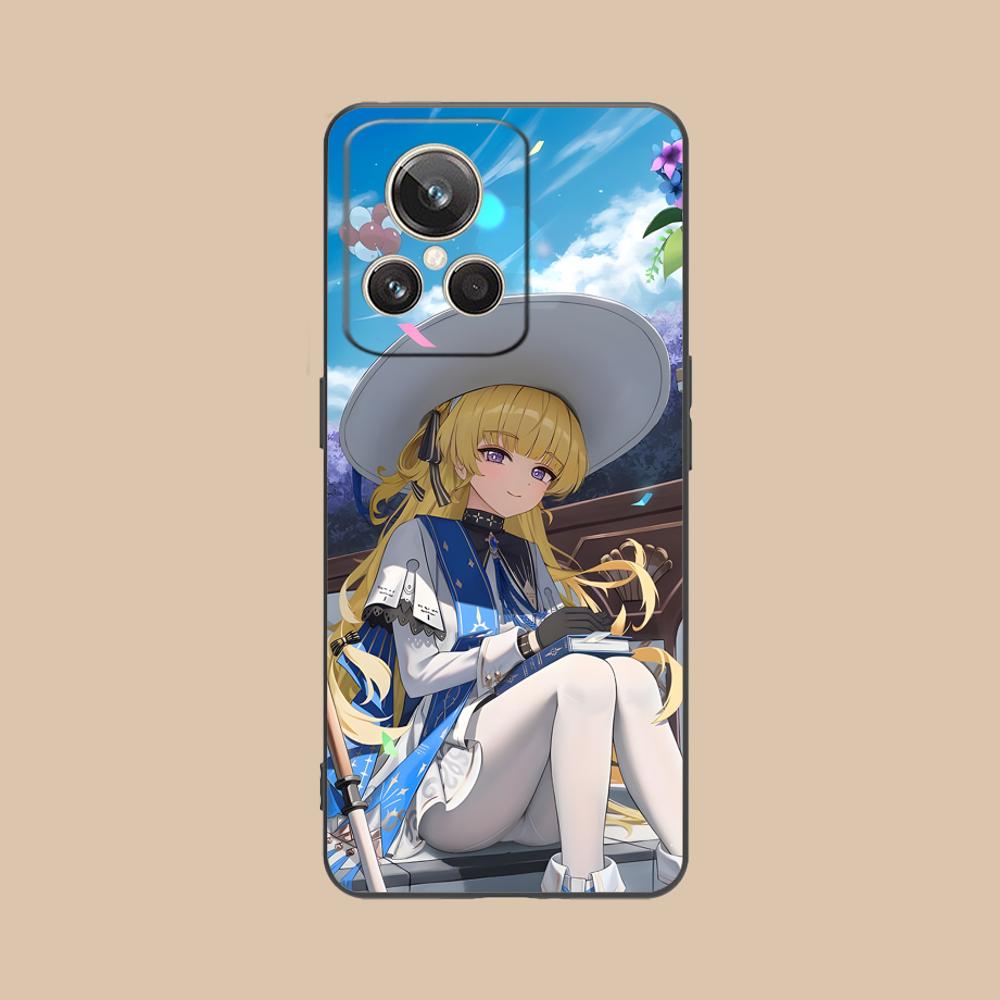 Wuthering Waves Phoebe Handyhülle für Realme 15 14 13 12 11 10 9 Pro Plus T i Lite 5G Bunte Druckabdeckung Smartphone Luxus