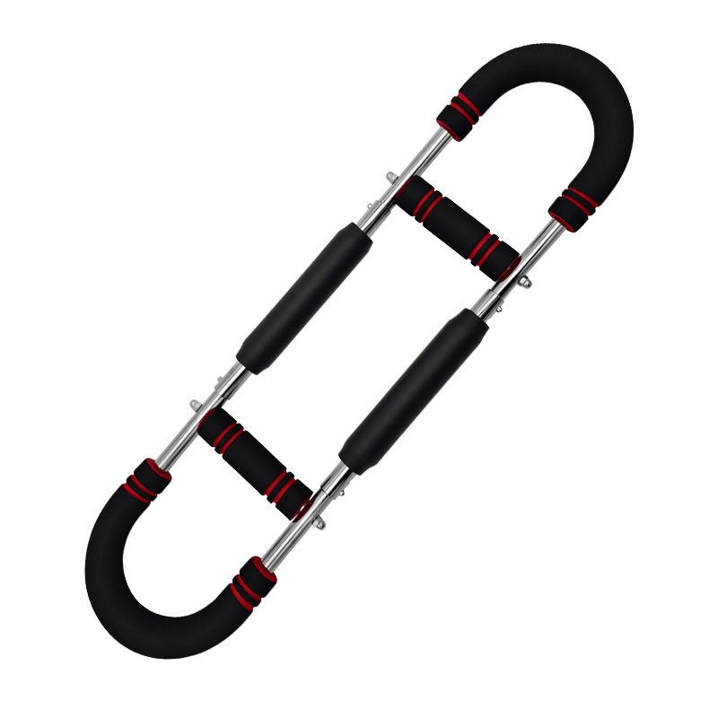 Adjustable Arm Trainer With Resistance Bands Detachable Chest Expander For Upper Body Strength Training Home Gym Equipment красный