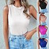 A New Summer Women's Round-neck Fashionable and Slim-fitting Striped Knitted Vest Top