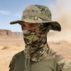 Multipurpose Unisex Sun Hat Boonie Hat Mask With Full Coveraged Against Harsh Weather During Long Excursions