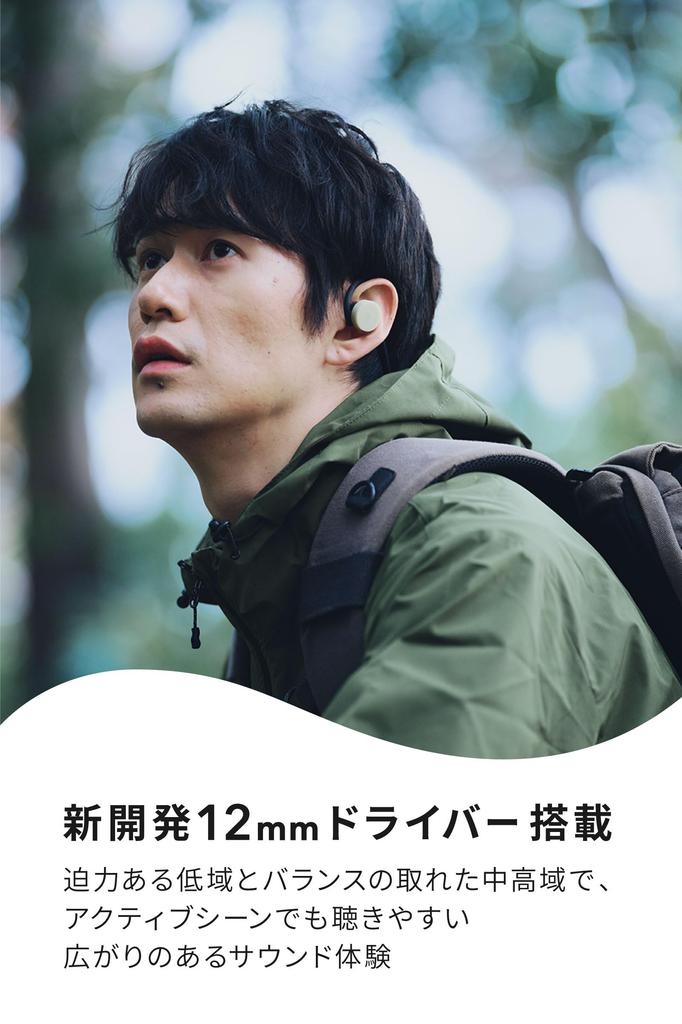 Nwm (noom) [Erweiterte Garantie-Edition] Kabellose Ohrhörer, Open-Ear, Nackenbügel-Stil, nwm GO MBN002 Ohr-Sprechend Bluetooth 5.3, 10 Stunden Spielzeit,