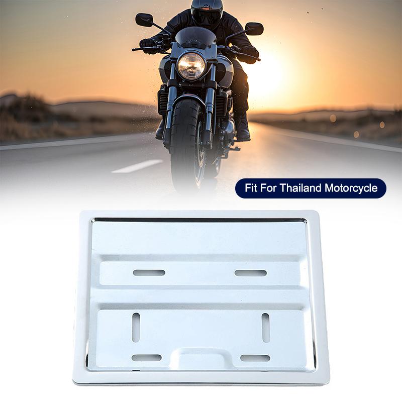 

1 шт. Стандартный держатель номерного знака Таиланда, Подходит для рамки номерного знака мотоцикла, Нержавеющая сталь, Устойчивый к обесцвечиванию Onesize