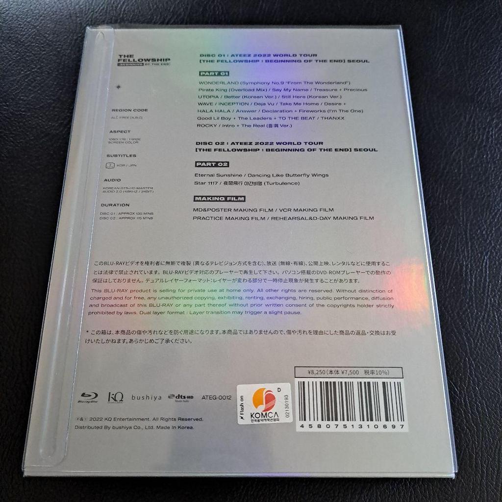 [USED] ATEEZ THE FELLOWSHIP 2022 Seoul