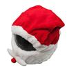 Motorcycle Helmet Christmas Hat Outdoor Funny Santa Claus Motorcycle Helmet Plush Cover