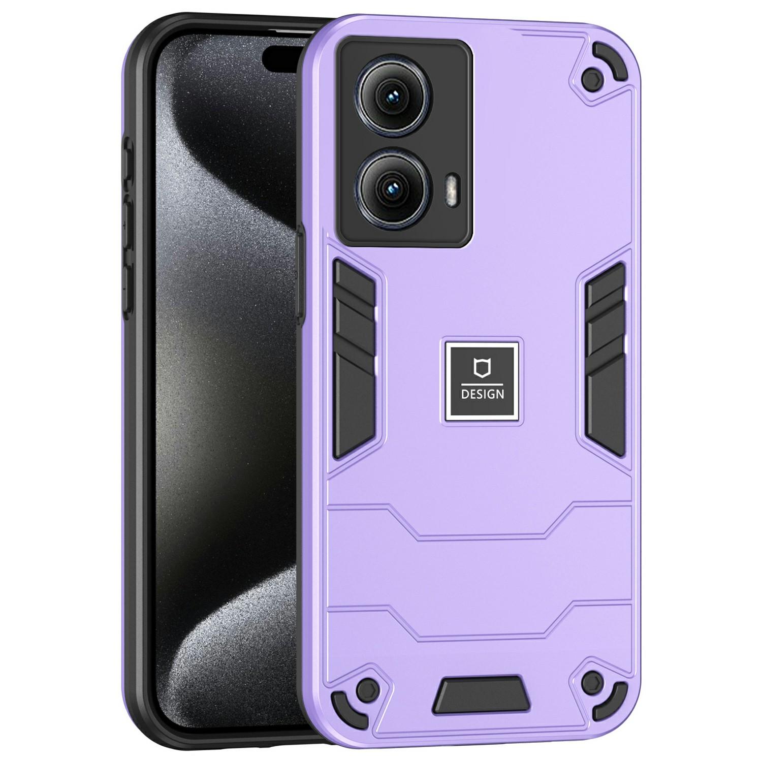 

For Motorola Edge (2024) 5G Case PC+TPU Drop-Proof Protective Phone Cover C