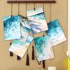 32pcs, Sea Wolf Landscape Collection Postcards, Wall Stickers, Mailing Cards, Greeting Cards, DIY Postcards, Souvenir Postcards,