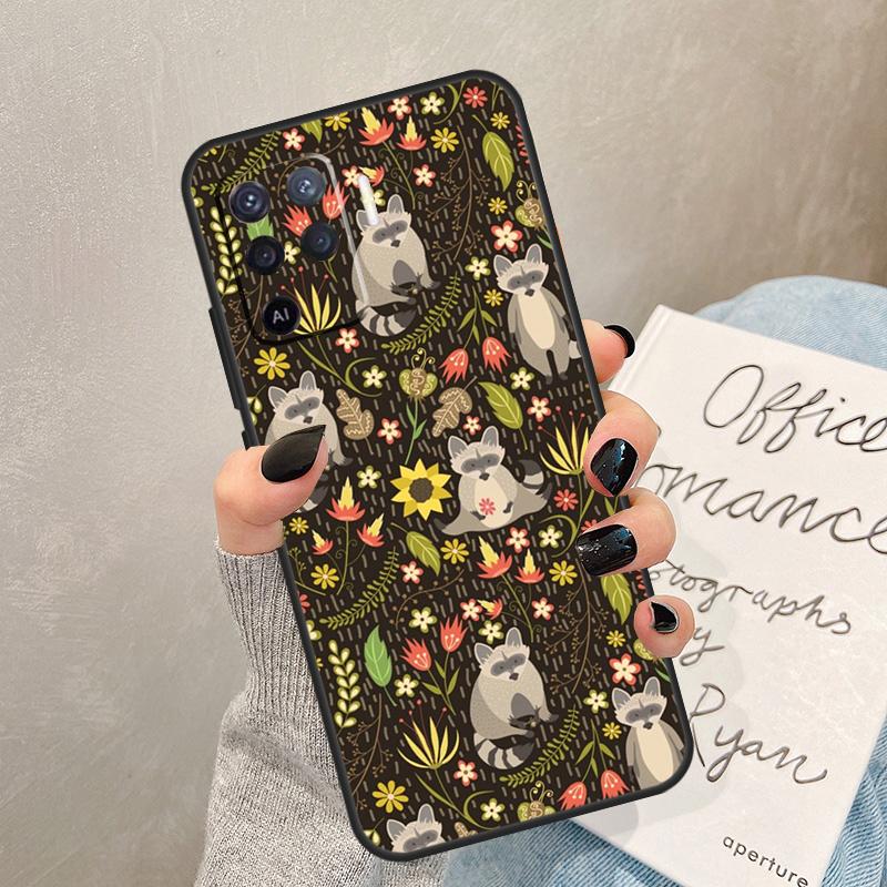 Funny little raccoon Case For Oppo A40 A60 A80 A78 A38 A18 A98 A58 A96 A76 A16 A94 A74 A54 A15 A17 A57 A77 A5 Pro