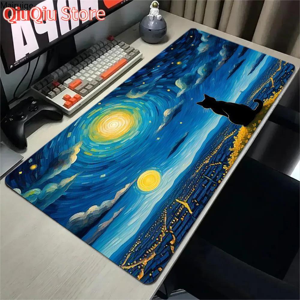 XXL Large Anime creative art Abstract cat Mouse Pad Game Home Cool MousePad Notebook Desktop Computer Accessories Game Desk mat