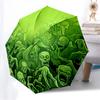 1PC Zombie Swarm Automatic Folding Umbrella - Compact 8-Rib Design, Durable Plastic & Iron, Lightweight for Outdoor Daily Use, Festive Gift061