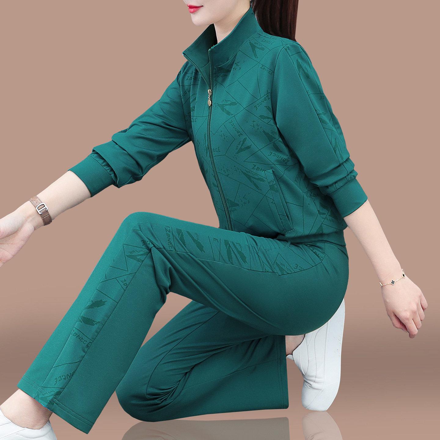 

Women s Cardigan Hoodie Sportswear: Loose Fit Three-Piece Set for Spring Autumn 2026 – Ideal for Middle-Aged & Elderly Casual Running XL (120-140 jin recommended)