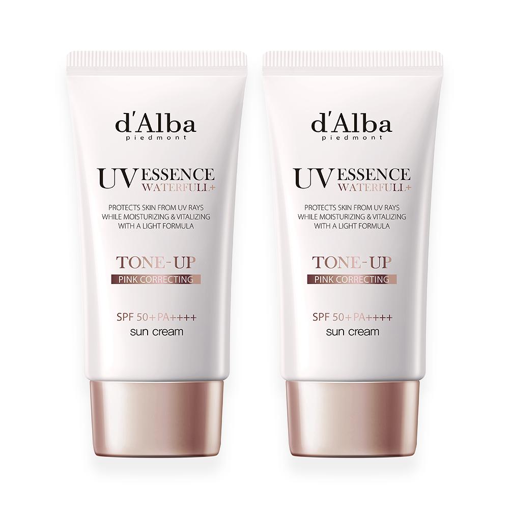 

d Alba White Truffle Pink Tone-Up Sunscreen Duo Set 50ml ×2