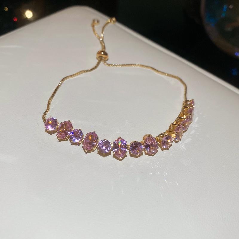 Bracciale Geometrico in Zirconi di Lusso Raffinato: Design Colorato e Versatile