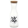 Carafe Jug Dolce Vita Black GLASS Stopper