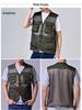 Gilet a Rete Multi-tasche Traspirante Estivo da Uomo - Taglie Forti, Giacca Senza Maniche per Pesca e Fotografia