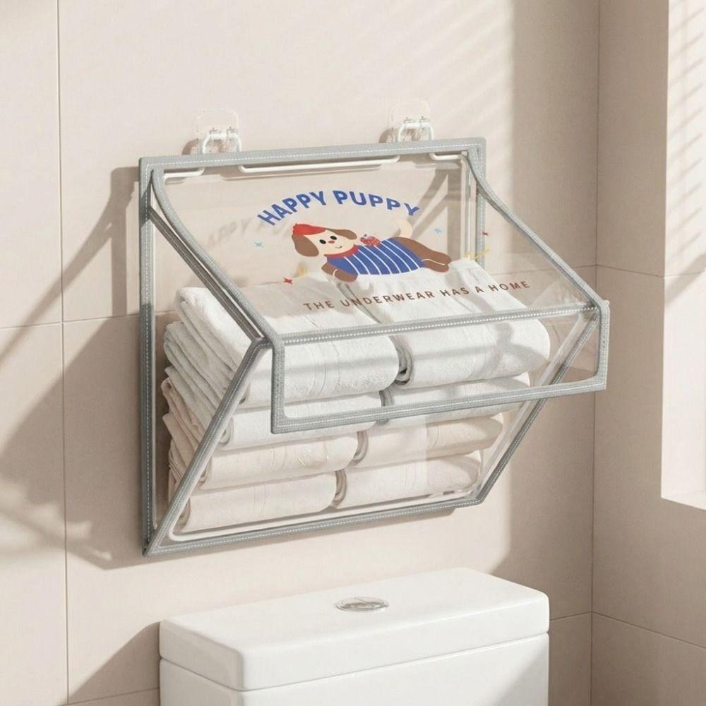 Moisture-proof Bathroom Storage Bag Transparent Bathroom Organizer Bedroom S серый 960₽
