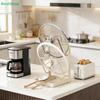Pot Lid and Cutting Board Holder,Kitchen Countertop Organizer Rack with Drip Tray