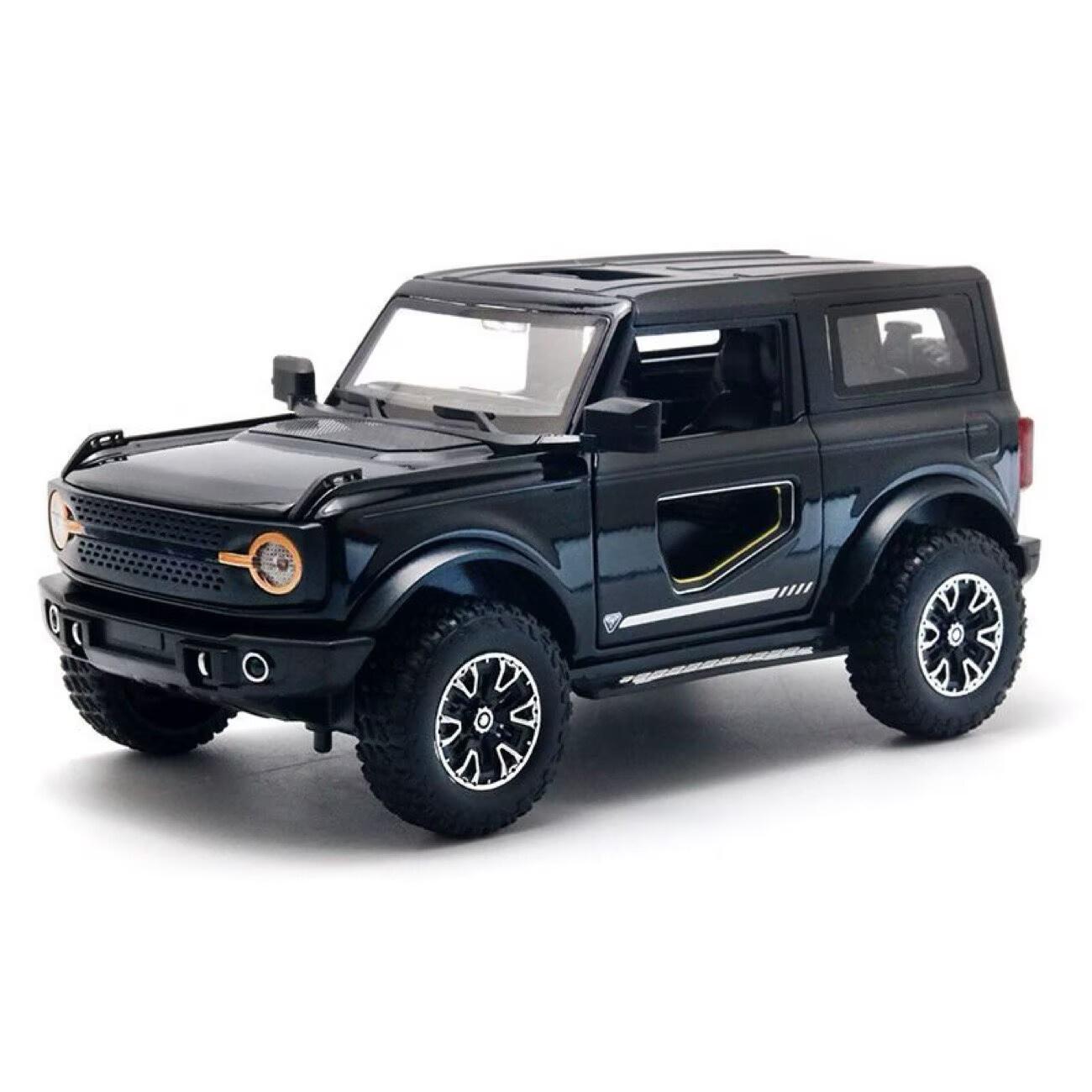 1:24 Ford Bronco Lima Suv Legering Auto Model Diecast Metaal Off-Road Voertuigen Auto Model Simulatie Geluid En Licht Kinder Speelgoed Cadeau