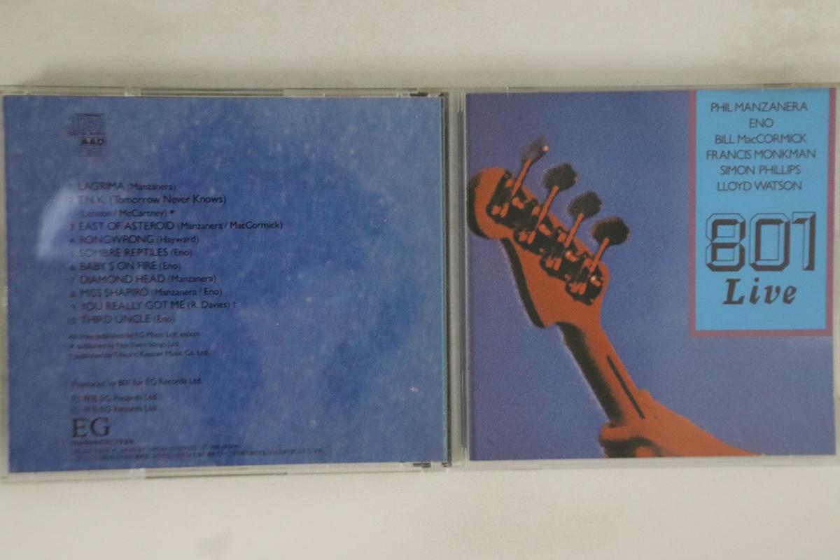 

CD 801 - 801 Live VJD28058 EG 1988 Japan Rock Used