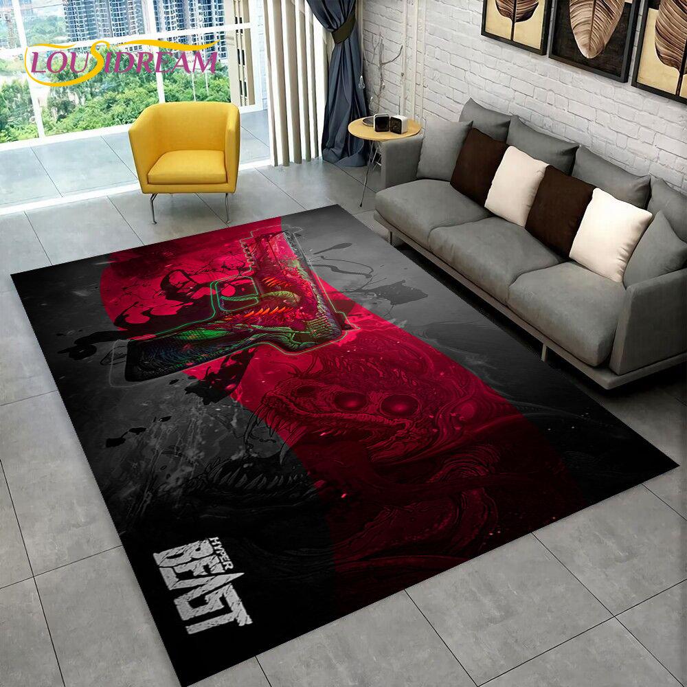 CS,USP,AK,M4,AWP,Rifle Pistol Cartridge Gun Area Rug,Carpet for Home Living Room Bedroom Sofa Doormat Decor,Non-slip Floor Mat