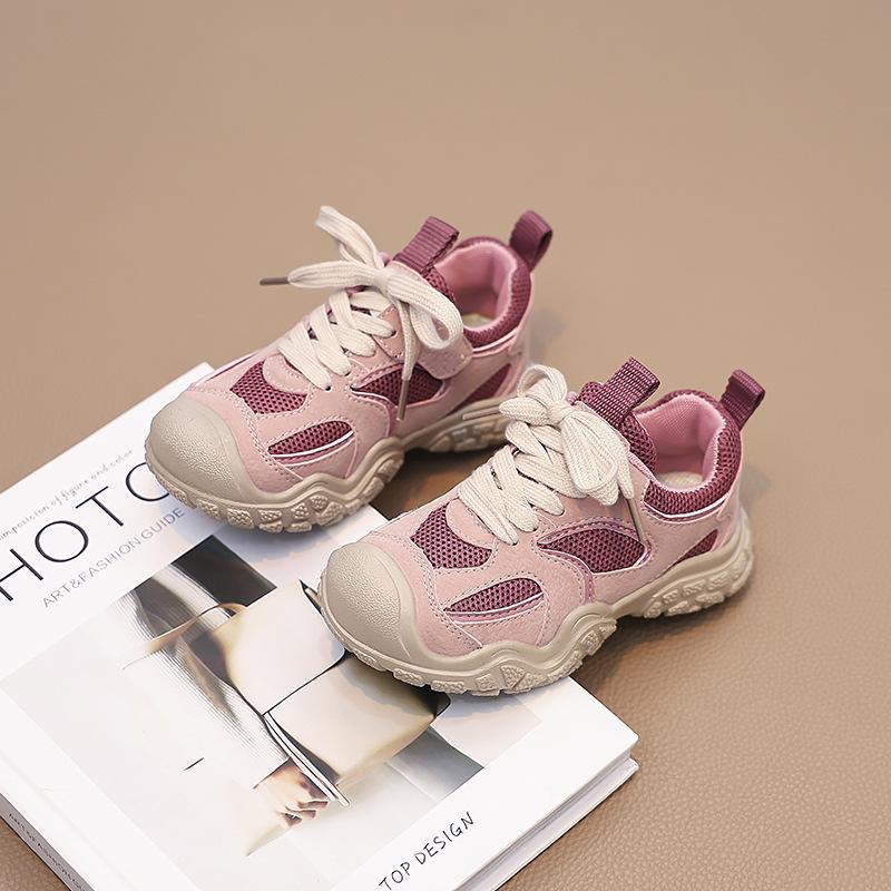 Children's sports shoes 2025 autumn new students outdoor non-slip men and women middle and older children versatile non-slip old mountaineering shoes