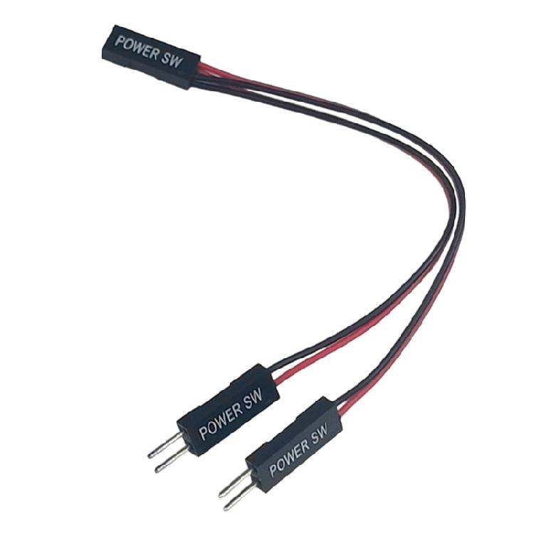 Plugs and Play Motherboards Double Boot Power Switches Cable for Simplified Computer Management