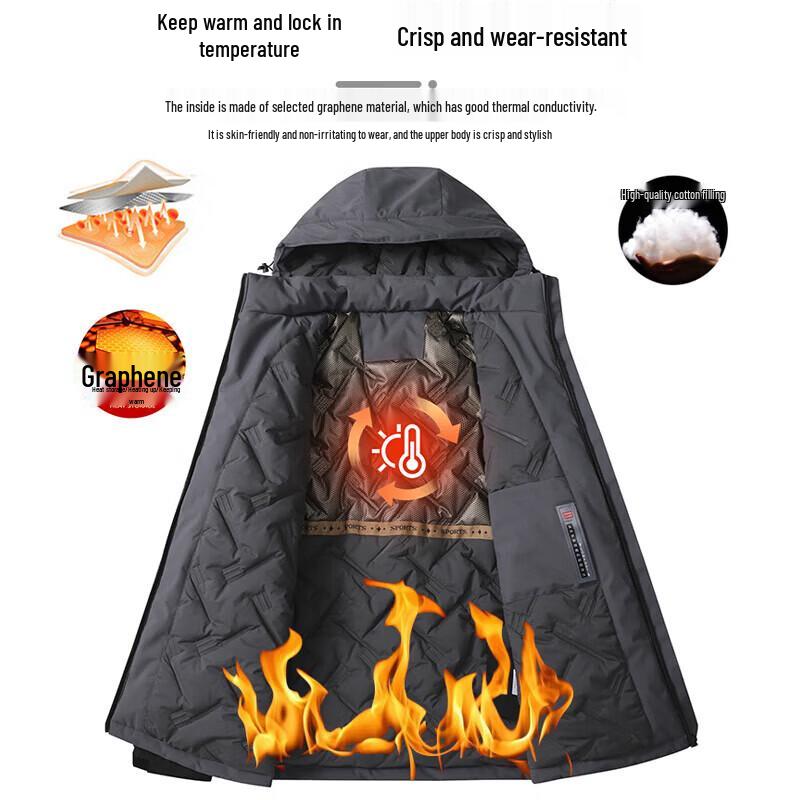 JEEP SPIRIT Men's Hooded Winter Padded Jacket