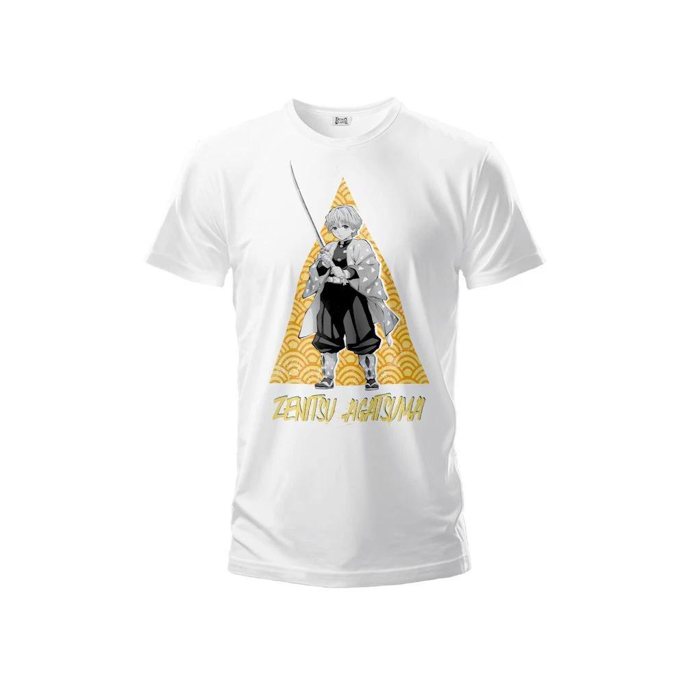 Zenitsu Agatsuma Original Official Demon Slayer T-Shirt White- XL