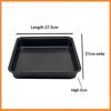 Kitchen Nonstick Rectangular Carbon Steel Roasting Pan | Rustproof Baking Tray for Bread Cake Professional Utensils Carbon Steel
