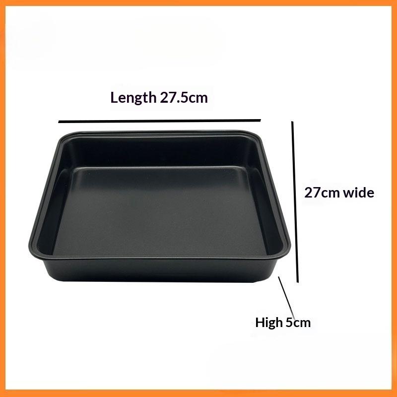 Kitchen Nonstick Rectangular Carbon Steel Roasting Pan | Rustproof Baking Tray for Bread Cake Professional Utensils Carbon Steel