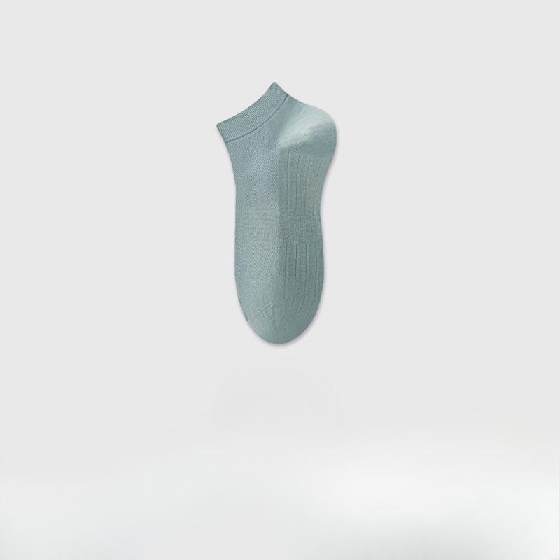 Plus-size Men's Short Socks, Mesh Cotton Socks, Summer Thin 10A Antibacterial, Deodorizing, Sweat-absorbing, Size 45 Mid-calf Socks