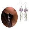 Exquisite Jellyfish Charm Earrings Personalized Jellyfish Pedant Earring Elegant Dangle Ear Hook for Stylish Outfits