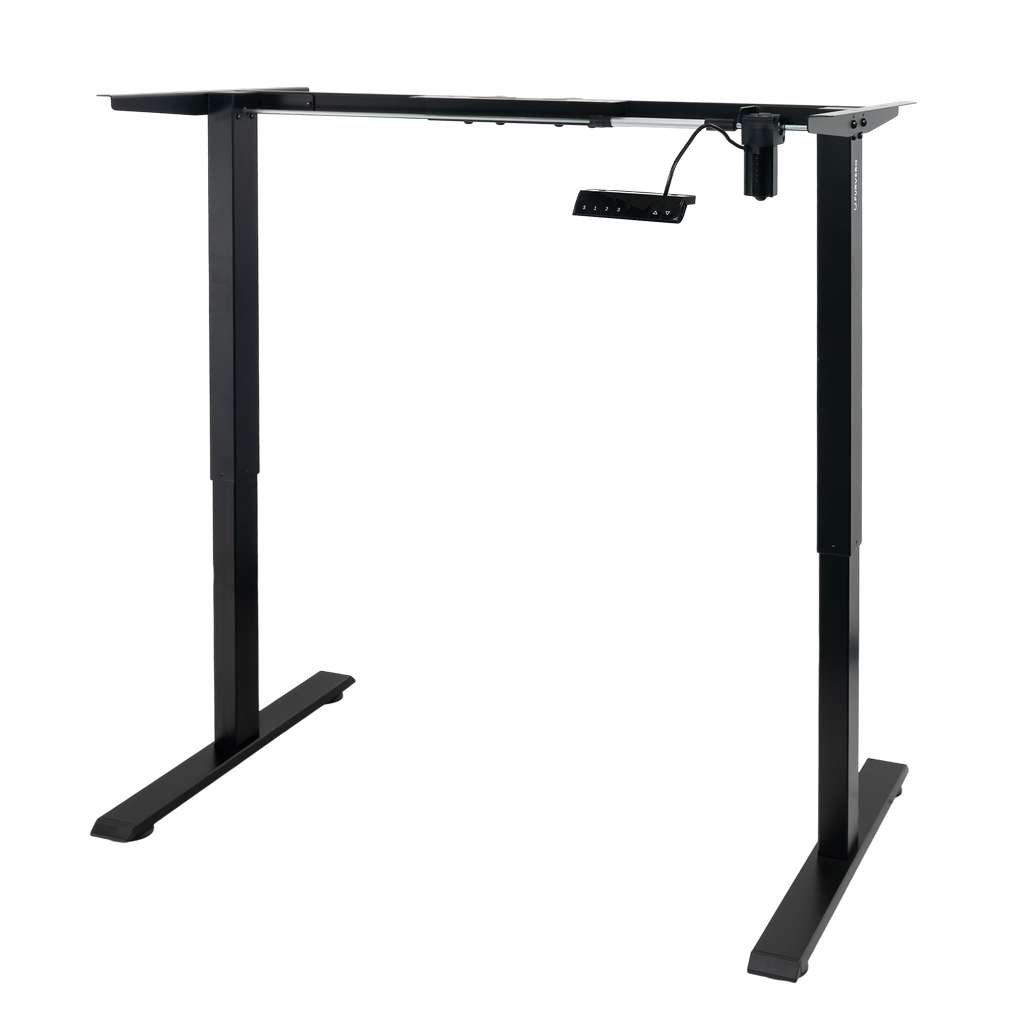 Furvero 1-motor Electric Adjustable Desk Frame (max Countertop. 120-140 X 60-70 Cm) Black N