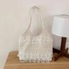 Summer Leisure Vacation Backpack Fairy Lace Shoulder Beach Bag Lace Mesh Tote Bag Underarm Shoulder Satchel Capacity Women's Bag