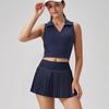 Autumn Antibacterial Women's Yoga & Tennis Skirt Set - High-End Fitness Wear