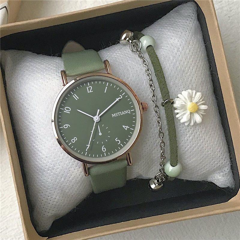Niche Watch Female Style High Value Watch Junior High School Students Antique Style High Sense Small Fresh Student Quartz Watch
