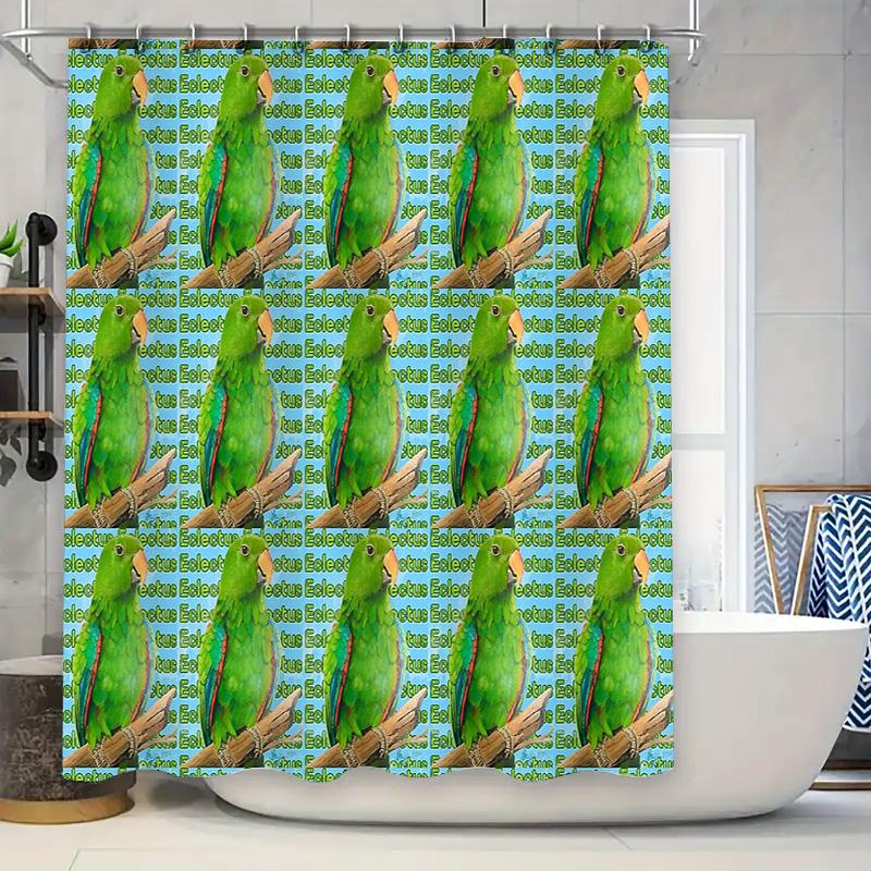 

Tropical Rainforest Shower Curtain Nature Trees Green Plants Bathroom Decor Waterproof Fabric Scenic Jungle Wall Hanging W60H190(CM)-1 Pcs