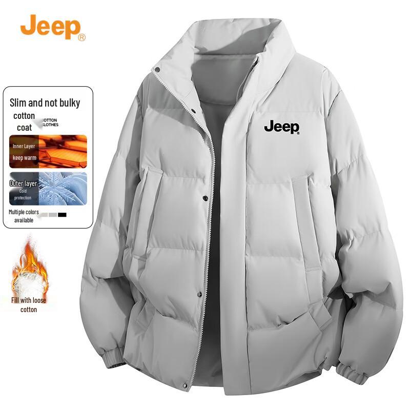 

JEEP Men s High-Neck Cotton Padded Jacket S