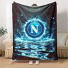 1pc Blanket - NAPOLI LOGO Print Design,Lightweight Blanket for Sofa,Bed- Soft &Warm,Gift for All Seasons