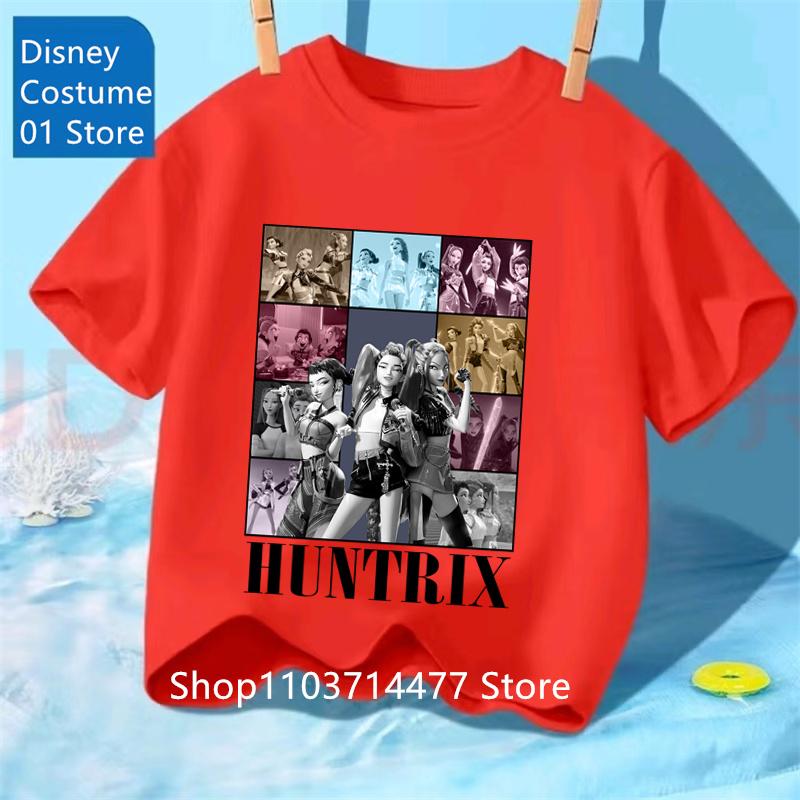 2025 Kids T-shirt K-Pop Demon Hunters Tiger Shirt Fans Gift Toddler Girl Boy Demon Hunters Tiger