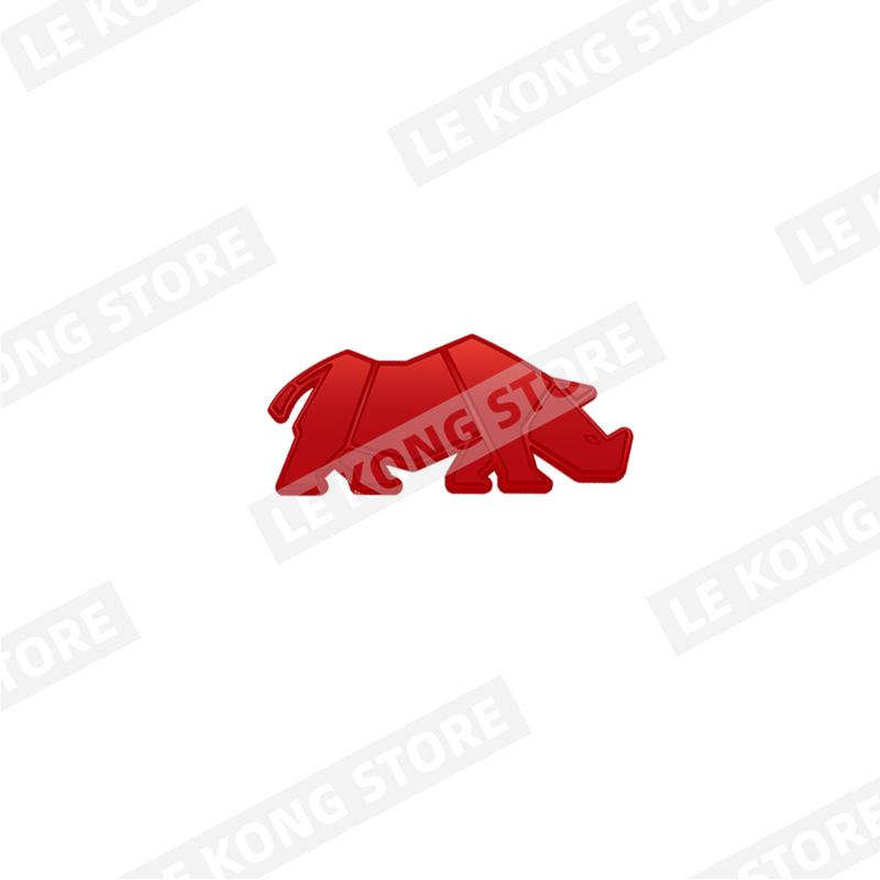 

Rhino Rhinoceros Jimny Badge Car Rear Trunk Body Sticker Decal Emblem Accessories For Jimny 4WD OFF Road JB43 JB74 JB64