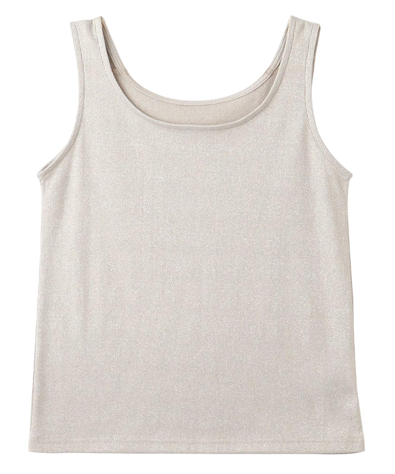 

ROPE PICNIC Glitter Tank Light Gray Women s Top, (08)